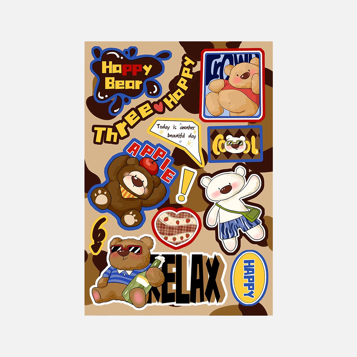 🤎 Brown Phone Case Sticker