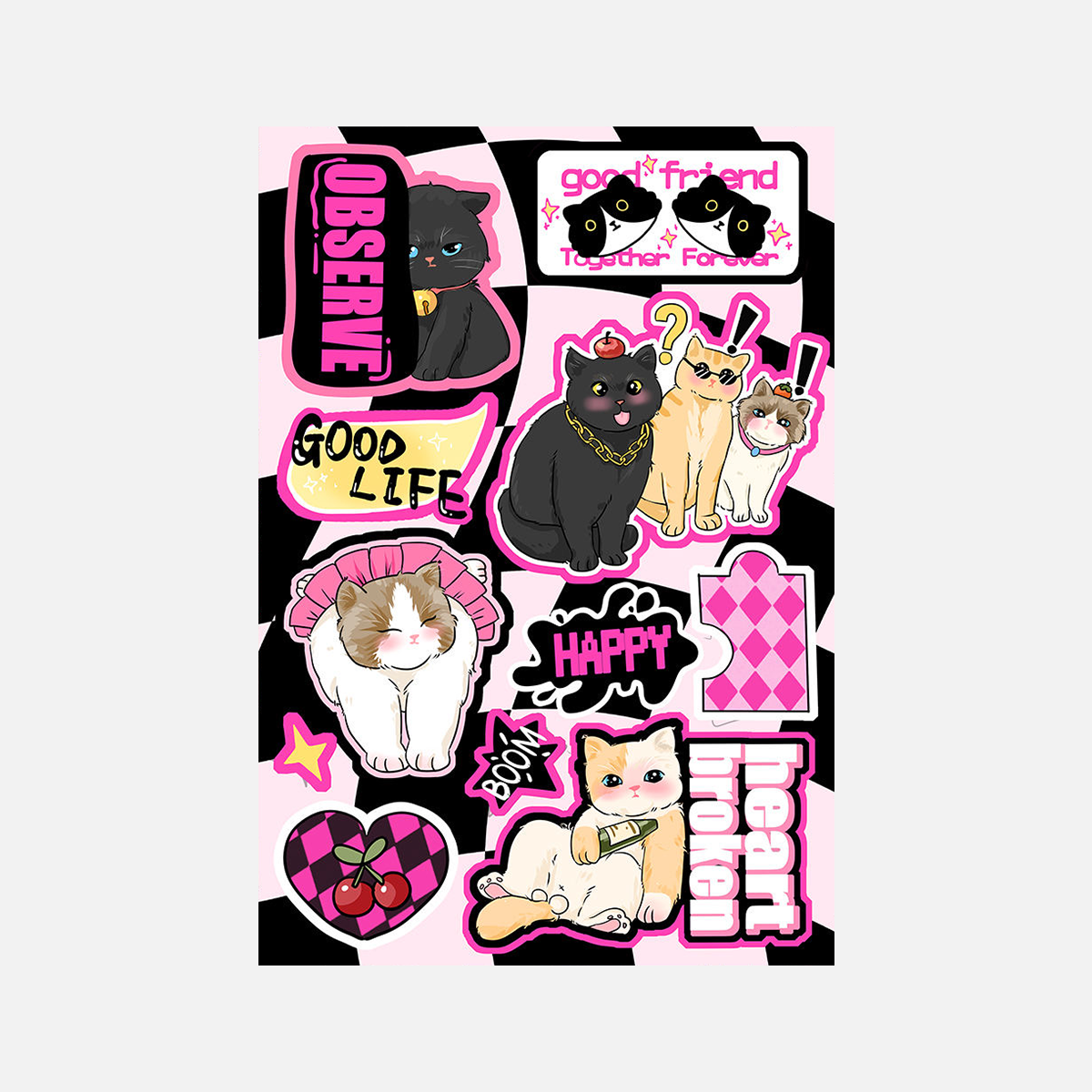 🧸 Kawaii Phone Case Sticker