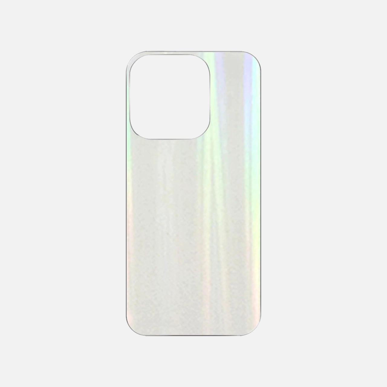 Transparent aurora back card, adding a colorful, shimmering touch to your Y2K Red Burger Mocha Girl phone case design.