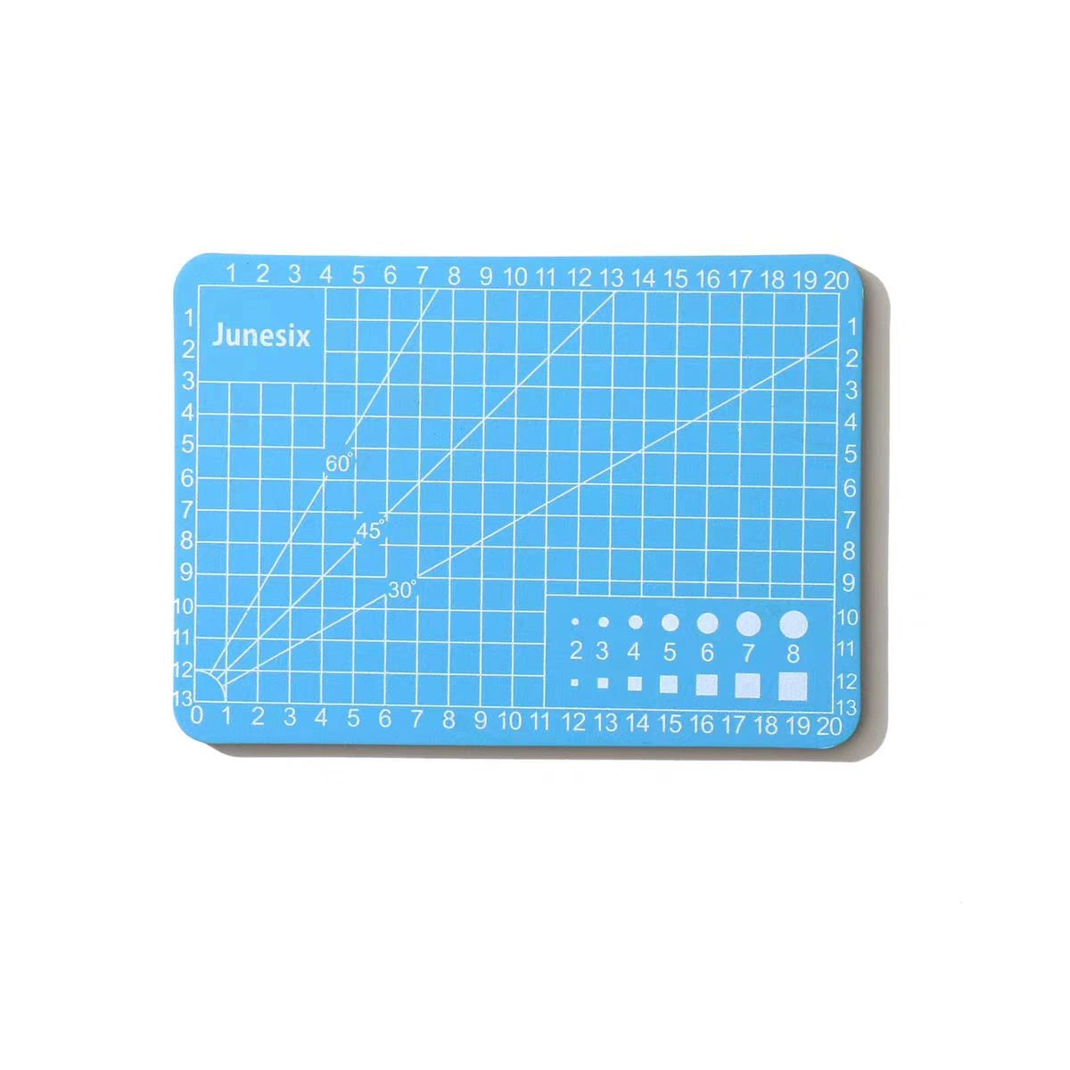 A7 Self-Healing Cutting Mat – Blue Color, 3mm Thick with Grid Guide