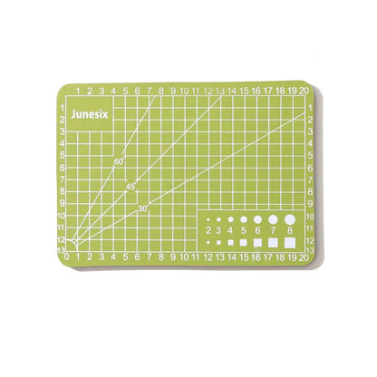 A7 Self-Healing Cutting Mat – Matcha Green Color, 3mm Thick with Grid Guide