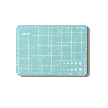 A7 Self-Healing Cutting Mat – Mint Green Color, 3mm Thick with Grid Guide