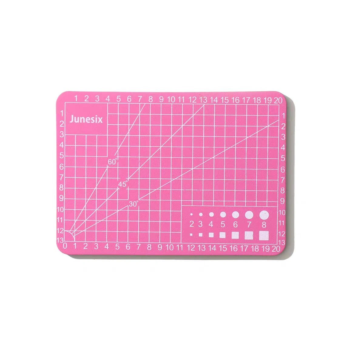 A7 Self-Healing Cutting Mat – Pink Color, 3mm Thick with Grid Guide