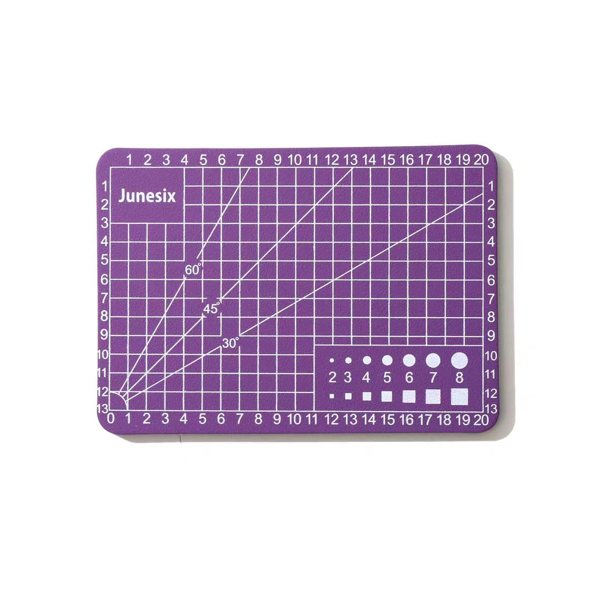 A7 Self-Healing Cutting Mat – Purple Color, 3mm Thick with Grid Guide