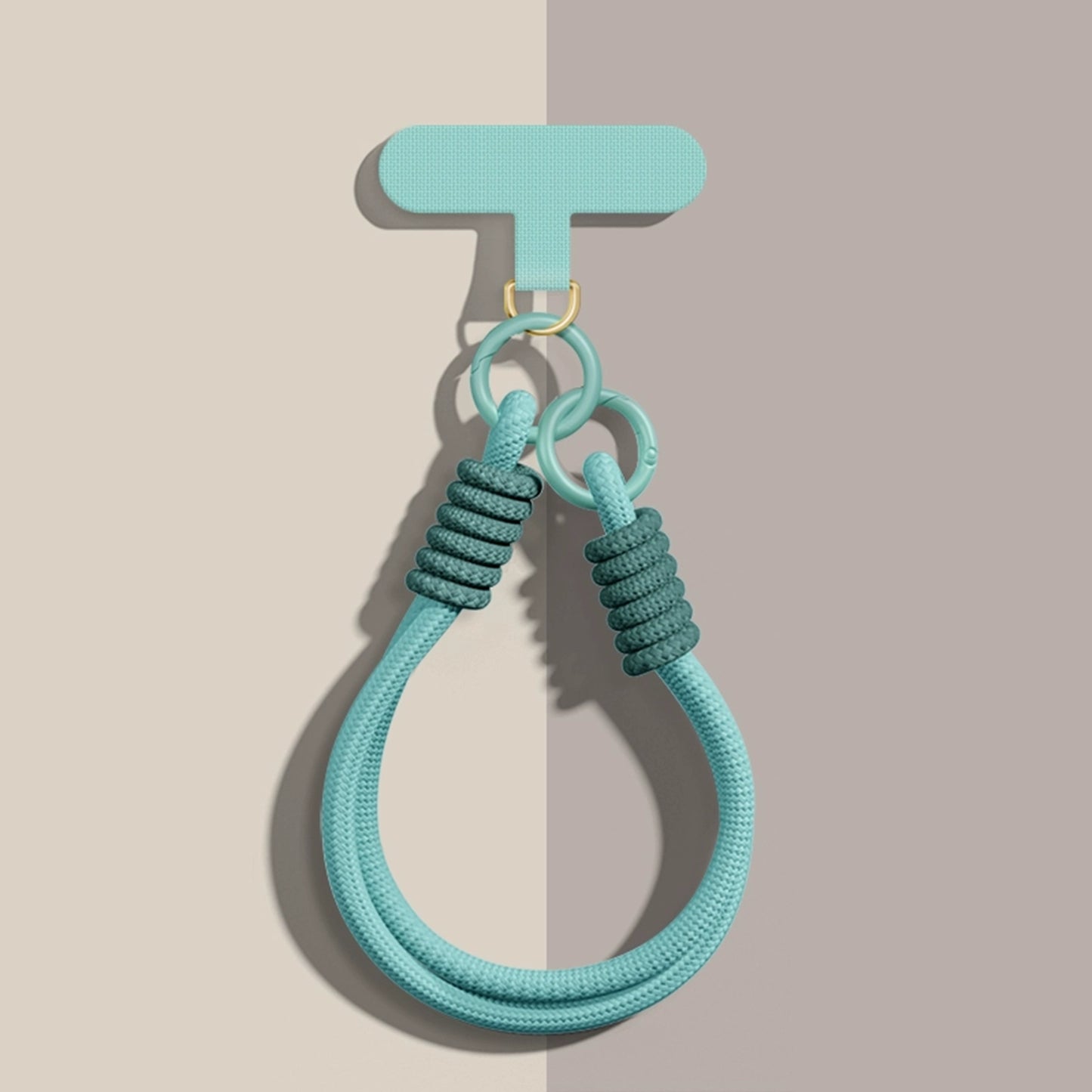 Cyan Solid Color Adjustable Length Phone Chain | Dual Clasp Durable Anti-Drop Anti-Loss - COTD