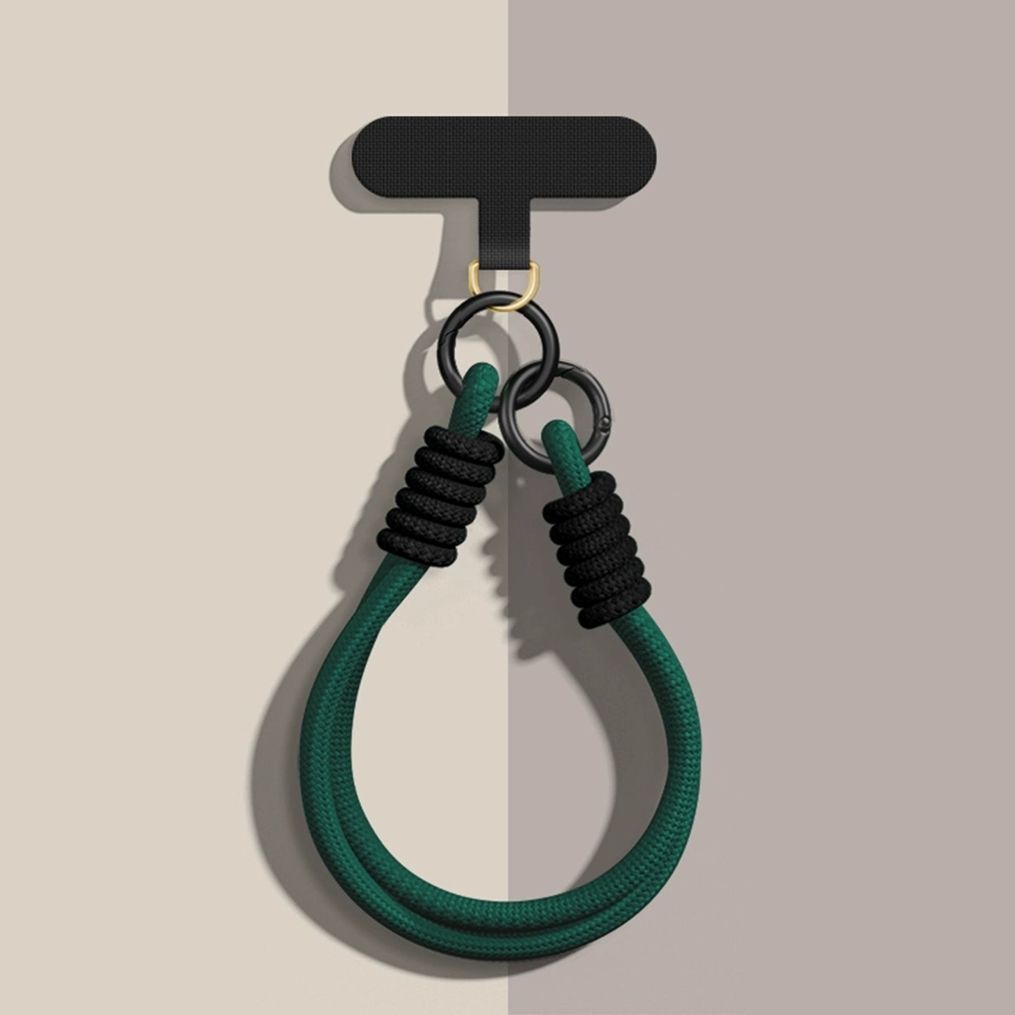 Dark Green Solid Color Adjustable Length Phone Chain | Dual Clasp Durable Anti-Drop Anti-Loss - COTD