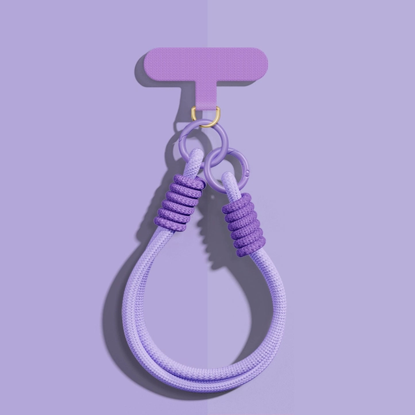 Lavender Solid Color Adjustable Length Phone Chain | Dual Clasp Durable Anti-Drop Anti-Loss - COTD