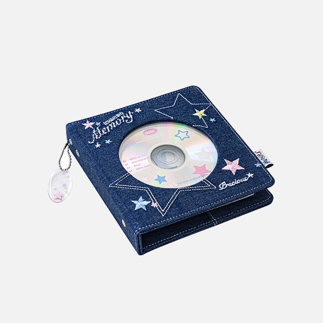 Luxury Denim CD & Scrapbook Album – Refillable Binder with Thick Pages