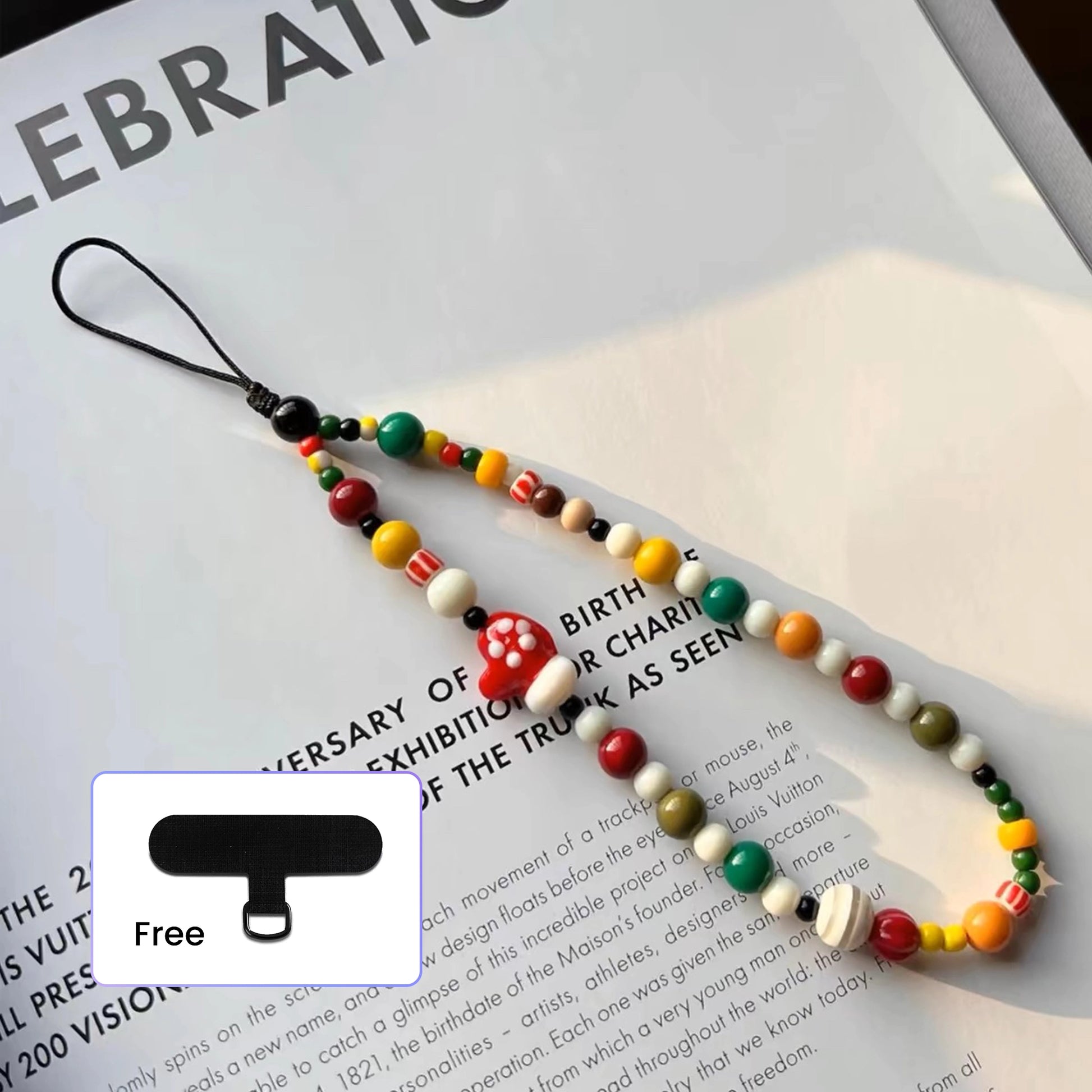 Handmade Christmas Beaded Phone Chain | Dopamine Colors Durable Anti-Drop Design - COTD