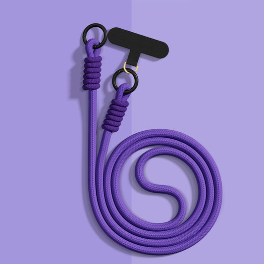 Purple Solid Color Adjustable Length Phone Chain | Dual Clasp Durable Anti-Drop Anti-Loss - COTD