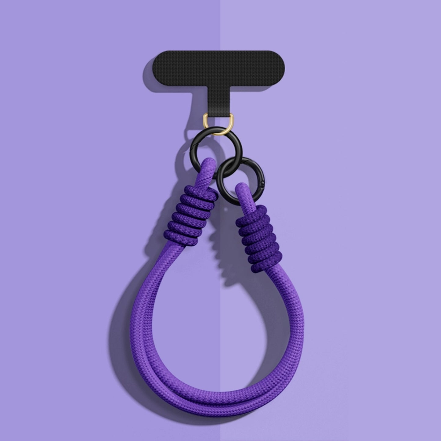 Purple Solid Color Adjustable Length Phone Chain | Dual Clasp Durable Anti-Drop Anti-Loss - COTD