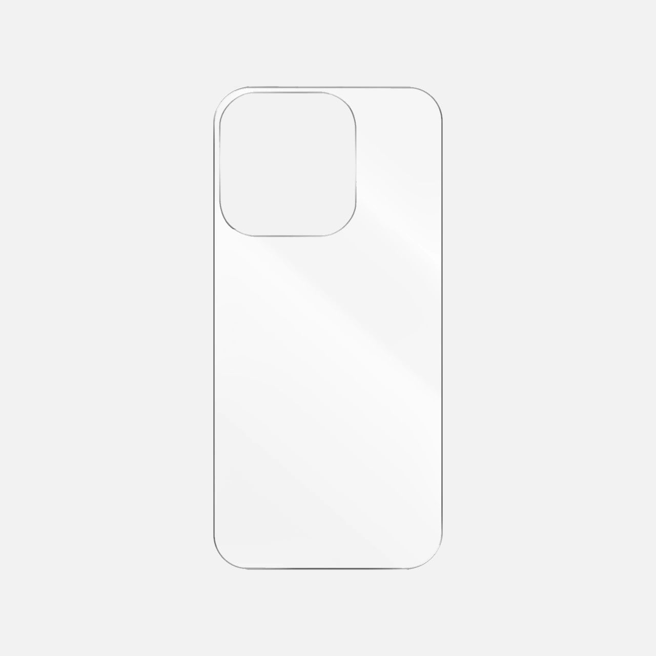 Transparent back card designed to complement Kawaii Cow Bunny phone case stickers, offering a sleek and stylish base for your phone case design.