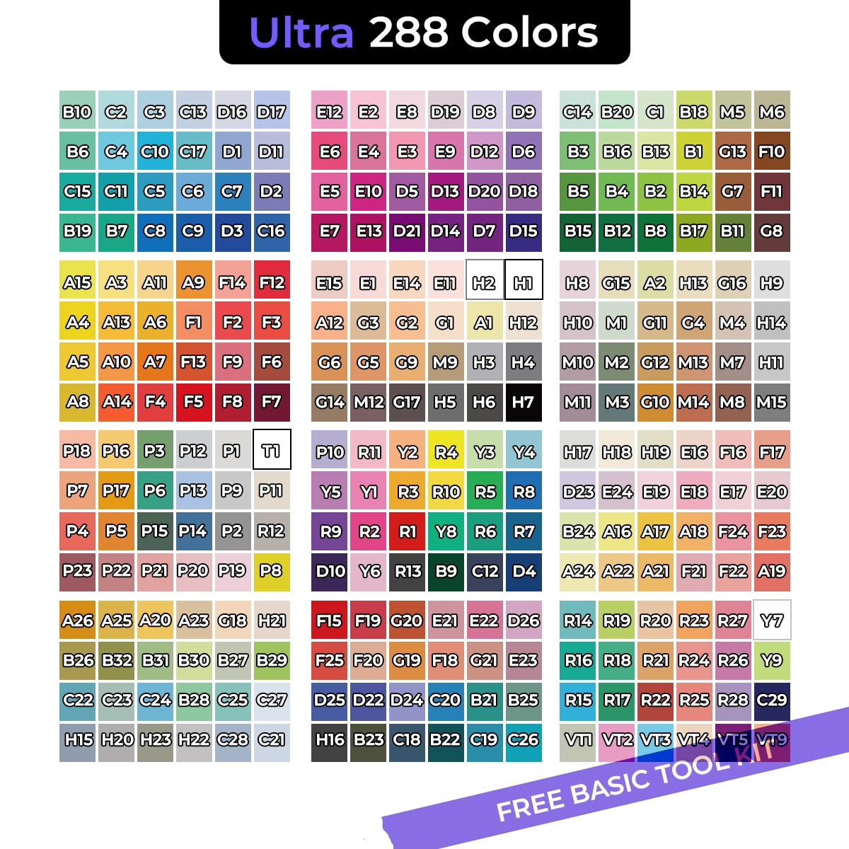 Ultra 288 Colors Tiny Fuse Beads Set, 650 pieces for the ultimate crafting experience.