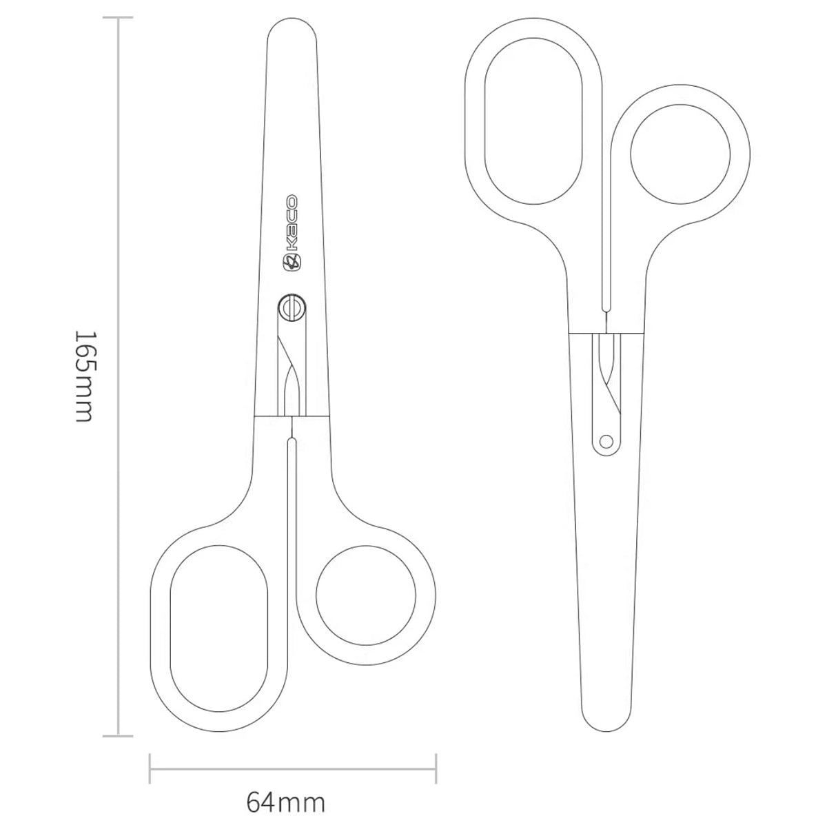 White Stainless Steel Craft Scissors – Size Comparison for Accurate DIY Crafting